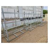 Angle Iron Shelf Racks x 3