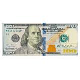 2013 United States $100 Federal Reserve GREEN "STAR NOTE" | Serial Number MB19433329