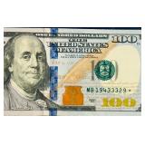 2013 United States $100 Federal Reserve GREEN "STAR NOTE" | Serial Number MB19433329