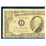 1988A $10 Banknote Federal Reserve Note | 2021 United States $5 Federal Reserve GREEN "STAR NOTE"