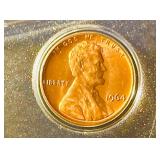 1964 United States Mint Set | 1964 Kennedy Half Dollar | Washington Quarter | Roosevelt Dime | Jefferson Nickel | Lincoln Cent