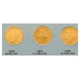 Liberty Head "V" Nickels - Qty 10 | 1900 | 1903 | 1904 | 1905 | 1906 | 1907 | 1908 | 1910 | 1911 |1912