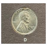 1943 U.S. Steel Cents | Emergency Wartime Issue Struck in Zinc-Coated Steel to Conserve Copper for Ammunition Production during World War II.
