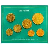 1985 Royal Australian Mint Uncirculated Coin Set featuring designs by Stuart Devlin.