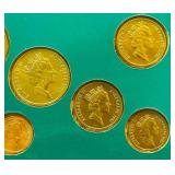 1985 Royal Australian Mint Uncirculated Coin Set featuring designs by Stuart Devlin.