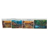 USPS "Nature of America" Commemorative Stamp Sheets featuring Different Ecosystem Designs - Qty 4 | Arctic Tundra (2) | Pacific Coral Reef | Pacific Coast Rain Forest