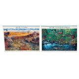 USPS "Nature of America" Commemorative Stamp Sheets featuring Different Ecosystem Designs - Qty 4 | Arctic Tundra (2) | Pacific Coral Reef | Pacific Coast Rain Forest