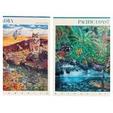 USPS "Nature of America" Commemorative Stamp Sheets featuring Different Ecosystem Designs - Qty 4 | Arctic Tundra (2) | Pacific Coral Reef | Pacific Coast Rain Forest