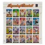 Vintage and Antique Stamp Collection - Qty 4 | "American Advances in Aviation" | "Legends of Baseball" | Mahogany Speedboats | Eddie Rickenbacker, an aviation pioneer.