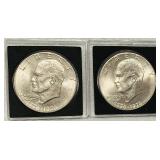 1976-1976 Bicentennial Eisenhower Dollars featuring the Moon Eagle Design