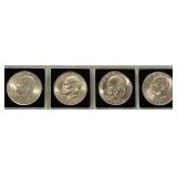 Eisenhower Dollar Coin featuring President Dwight D. Eisenhower - Qty 4 | 1971-S (2) | 1972-S | 1978-S