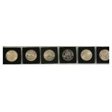 Kennedy Half Dollar - Qty 6 - 1983-D | 1991-D | 1993-P | 2014-P PROOF | 2023-P | 2025-P