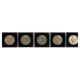 Kennedy Half Dollar - Qty 5 | 1971-D | 1973-D | 1974-D | 1980-D | Unknown