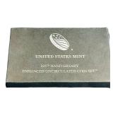 2017-S United States Mint 225th Anniversary Enhanced Uncirculated Coin Set featuring Two Protective Lenses and a Certificate of Authenticity