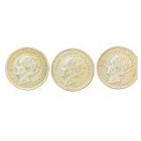 1936 1939 Netherlands Gulden Coins featuring the Portrait of Queen Wilhelmina, Minted during the reign of Queen Wilhelmina