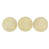 1936 1939 Netherlands Gulden Coins featuring the Portrait of Queen Wilhelmina, Minted during the reign of Queen Wilhelmina