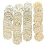 United States Buffalo Nickels (Indian Head Nickels) Minted between 1913 and 1938 - Qty 39 | ** NO DATES