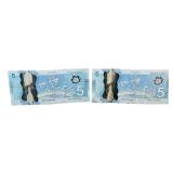 Canadian Bank Notes and Coins Collection