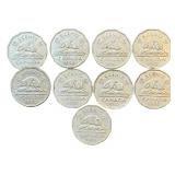 Canadian Bank Notes and Coins Collection