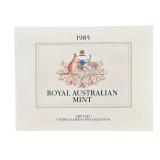 1985 Royal Australian Mint Uncirculated Coin Set featuring designs by Stuart Devlin.