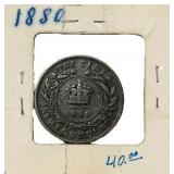 1880 Newfoundland One Cent coin featuring Queen Victoria on the Obverse