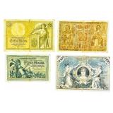 German Imperial Treasury Notes (Reichskassenscheine) Early 20th Century Rare German Currency | German 20 Mark Darlehnskassenschein Banknote |1908 100 Mark Reichsbank Note | 1904 German Five Mark |1906