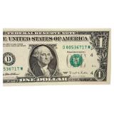 1995 1969 United States $1 Federal Reserve Notes | 1995 Serial Number D80536717M | 1969 Serial Number D66193637A