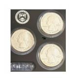 2017-S United States Mint 225th Anniversary Enhanced Uncirculated Coin Set featuring Two Protective Lenses and a Certificate of Authenticity