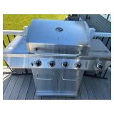 Nexgrill Stainless Steel Gas Grill With Side Burner