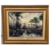 Thomas Kinkade Carmel Ocean Avenue Framed Print With Coa