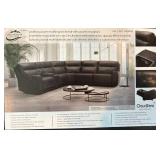 Gilman Creek Leather Power Reclining Sectional With Power Headrests