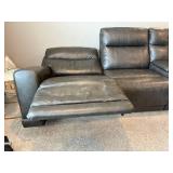 Gilman Creek Leather Power Reclining Sectional With Power Headrests