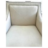 Jofran Luca Ivory Accent Chair With Nailhead Trim #2