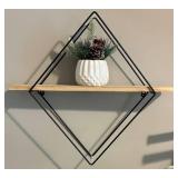Decorative Wall Shelf With Winter Decor