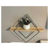 Decorative Wall Shelf With Winter Decor