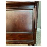 Sleigh Bed Frame With Side Rails & Slats