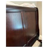 Sleigh Bed Frame With Side Rails & Slats