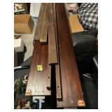 Sleigh Bed Frame With Side Rails & Slats