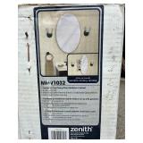 Mixed Lot: Zenith Medicine Cabinet, Patriot Lighting Ceiling Light & Pfister Faucet