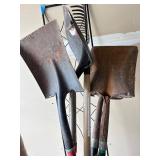 Outdoor Trash Can, Trellis & Garden Tools Mixed Lot