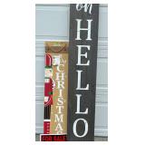 Christmas Porch Sign, Hello Sign & for Sale Sign Mixed Lot