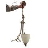 5-light Chandelier With Frosted Glass Shades