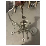 5-light Chandelier With Frosted Glass Shades