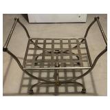 Upholstered Metal Stool