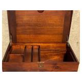 Wood Box With Display Tray