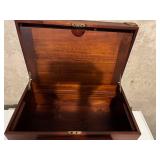Wood Box With Display Tray