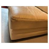 Leather Chair, Ottoman & Pillow Set