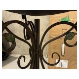 Wrought Iron Table With 2 Plexiglass Tops
