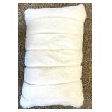 Coaster Mid Century Style Faux Fur Ottoman & 2 Pillows