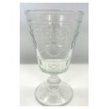 Glass Wine Table, Decanter & 5 Glasses